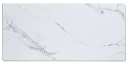 Palisade 53510 Small Wall Tile, 23.2 in L, 11.1 in W, Interlocking Edge, Vinyl, Carrara Marble, Adhesive Installation