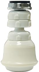 Danco 10499 Swivel Sprayrator, 15/16-27 x 55/64-27 Male x Female Thread, Plastic, 1.5 gpm