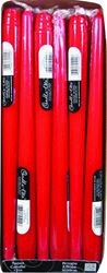 CANDLE-LITE 4201854 Taper Candle, Crimson Candle, 9.4 hr Burning, Pack of 12