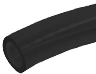 Abbott Rubber T17 Series T17005001/RPBEB Pipe Tubing, Plastic, Black, 400 ft L