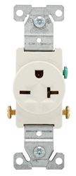 Eaton Wiring Devices 1876LA Single Receptacle, 2 -Pole, 250 V, 20 A, Side Wiring, NEMA: NEMA 6-20R, Light Almond