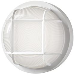 ETI MB Series 504081020 Round Marine Bulkhead Light, 120/277 V, 6.9 W, LED Lamp, 139.3 to 180 deg Beam, White