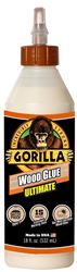 Gorilla 104406 Extra Strength Glue, Natural Wood, 18 oz Bottle, Pack of 4