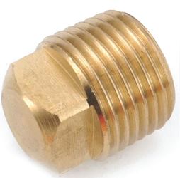 Anderson Metals 756109-02 Pipe Plug, 1/8 in, MIP, Square Head, Brass