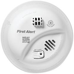 First Alert HD6135FB Heat Alarm with Battery Backup, 120 V, Thermistor Sensor, 50 ft Detection, Alarm: Audible, 85 dB