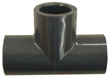 Lasco 801007BC Pipe Tee, 3/4 in, Slip, PVC, SCH 80 Schedule