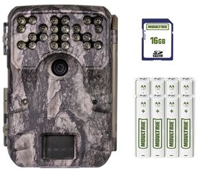 Moultrie MCG-14002 Trail Camera Bundle, 30 MP Resolution, Custom Segment Display, Illumi-Night Sensor, SD Card Storage