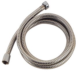Boston Harbor B42034 Shower Hose with Hex Nut, 7/8 in Connection, 1/2-14 NPSM, G1/2, 72 in L Hose, Stainless Steel