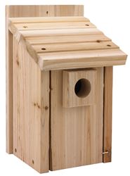 Stokes Select 38078 Bluebird Nesting House, 7.6 in W, 7.3 in D, 12.7 in H, Cedar Wood, Pack of 2