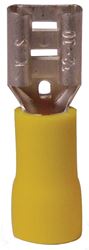 Gardner Bender 20-145F Disconnect Terminal, 600 V, 12 to 10 AWG Wire, 1/4 in Stud, Vinyl Insulation, Yellow, 16/PK