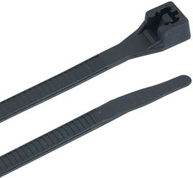 Gardner Bender 46-308UVBMN Cable Tie, Double-Lock Locking, 6/6 Nylon, Black