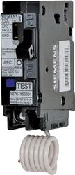 Siemens QA120AFC Circuit Breaker, AFCI, Combination, 20 A, 1 -Pole, 120/240 V, Fixed Trip, Plug Mounting