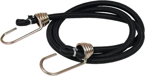 Keeper 06188 Bungee Cord, 13/32 in Dia, 48 in L, Rubber, Hook End, Pack of 10