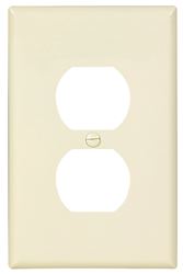 Eaton Wiring Devices PJ8LA Single and Duplex Receptacle Wallplate, 4-7/8 in L, 3-1/8 in W, 1 -Gang, Polycarbonate, Pack of 25