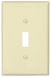 Eaton Wiring Devices PJ1LA Wallplate, 4-7/8 in L, 3-1/8 in W, 1 -Gang, Polycarbonate, Light Almond, High-Gloss, Pack of 25