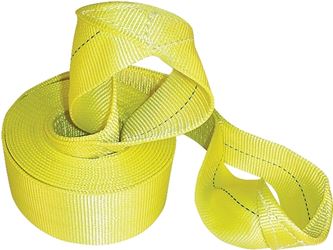 Keeper 89933 Recovery Strap, 30,000 lb, 3 in W, 30 ft L, Yellow