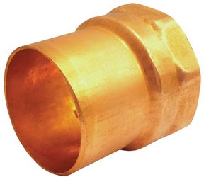 Elkhart Products 103-2 Series 30242 Street Pipe Adapter, 3/4 in, Sweat x FNPT, Copper