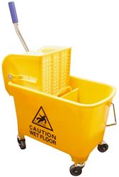 Zephyr 45120 Small Mop Bucket Combo with Side Press Wringer, 20 L Capacity