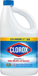 Clorox 32263 Regular Bleach, 81 oz, Liquid, Bleach, Pack of 6