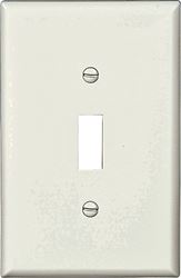 WALL PLATE 1GANG TGL MID WHITE, Pack of 25