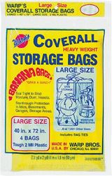 Wraps Banana Bags CB-40 Storage Bag, L, Plastic, Yellow, 40 in L, 72 in W, 2 mil Thick