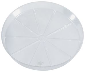 Gardeners Blue Ribbon VS17 Planter Saucer, 17 in Dia, Vinyl, Clear, Pack of 15