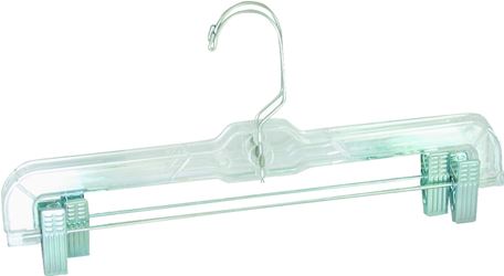 Merrick C71210-S12 Skirt and Slack Hanger, Clear, Pack of 12