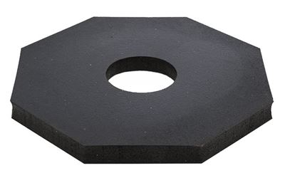 JBC BV12 Delineator Base, Rubber, Black