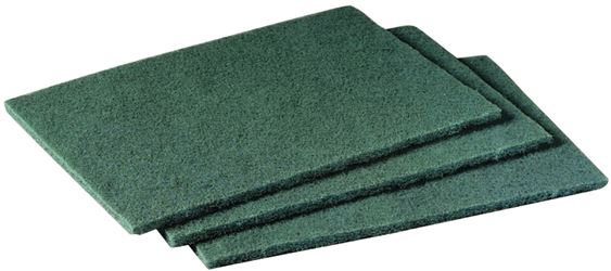 Scotch-Brite 96 Scouring Pad, 9 in L, 6 in W, Green, Pack of 20