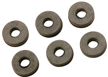 Plumb Pak PP805-36 Faucet Washer, 3/8L, 11/16 in Dia, Rubber, For: Sink and Faucets, Pack of 6