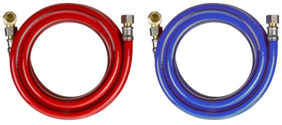 Keeney PP850-22 Supply Hose, 3/4 in ID, 72 in L, PVC, Blue/Red