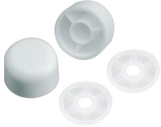 Plumb Pak PP835-30 Bolt Cap, Universal, Plastic, White