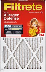 Filtrete 9800-2PK-HDW Air Filter, 20 in L, 16 in W, 11 MERV, 1000 um MPR, Pack of 3