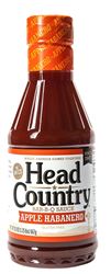 Head Country HC420 BBQ Sauce, Apple Habanero Flavor, 20 oz