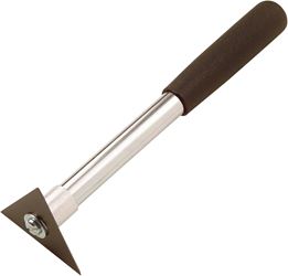Hyde 10400 Scraper, 2-3/4 in W Blade, 3-Edge Blade, HCS Blade, Foam Handle, Tubular Handle
