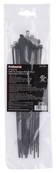 ProSource CV200SW-253L Cable Tie, 50 mm Max Bundle Dia, Self-Lock Locking, Nylon, Black