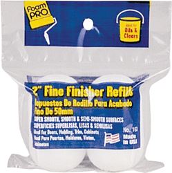 Foampro 163 Roller Refill, 3/8 in Thick Nap, 2 in L, Foam Cover, Pack of 12