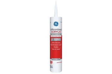 GE GE14209 Adhesive Caulk, White, 24 hr Curing, 10.1 oz Cartridge