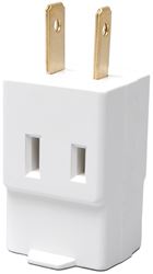 Eaton Wiring Devices BP4400W Outlet Tap, 2 -Pole, 15 A, 125 V, 3 -Outlet, NEMA: NEMA 1-15R, White, Pack of 5