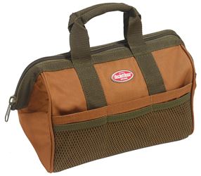 Bucket Boss Professional Series 60013 Gatemouth Tool Bag, 13 in W, 8 in D, 10 in H, 6-Pocket, Poly Ripstop Fabric