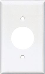 Eaton Wiring Devices 2131W-BOX Single Receptacle Wallplate, 4-1/2 in L, 2-3/4 in W, 1 -Gang, Thermoset, White