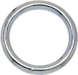 Campbell T7661154 Welded Ring, 150 lb Working Load, 2 in ID Dia Ring, #7B Chain, Solid Bronze, Polished