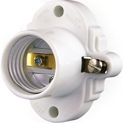 Eaton Wiring Devices S752WSP Cleat Socket, 250 V, 660 W, White