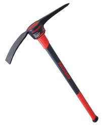 Razor-Back 4118000 Pick Mattock, 18-1/4 in L Blade, 3-1/2 in W Blade, Fiberglass Handle, 34.26 in OAL