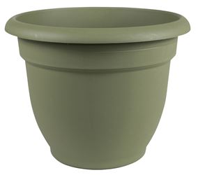 Bloem 20-56408 Planter, 8 in Dia, 7 in H, 8-3/4 in W, Round, Plastic, Living Green, Pack of 10