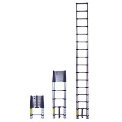 Xtend+Climb 785P Telescoping Ladder, 19-1/2 ft Max Reach H, 16-Step, 250 lb, 1-1/2 in D Step, Aluminum, Anodized