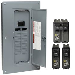 Square D HOM2040M100PCVP Load Center, 40 -Pole, 100 A, 20 -Space, Plug-On Neutral, NEMA 1 Enclosure, Plug Mounting