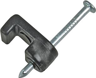 Gardner Bender PSB-160 Cable Staple, 3/16 in W Crown, 7/8 in L Leg, Polyethylene, 100/PK