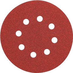 DeWALT DW4312 Sanding Disc, 5 in Dia, Coated, 150 Grit, Very Fine, Aluminum Oxide Abrasive, Paper Backing, 8-Hole