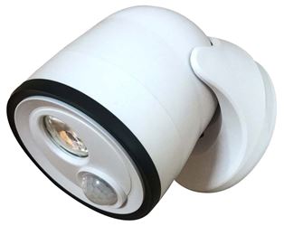 Fulcrum 33001-108 Security Light, LED Lamp, 400 Lumens, White Fixture